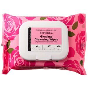 🎁FREE GIFT WITH PURCHASE Sephora Glowing Facial Cleansing Wipes Travel Size